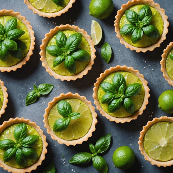 Quels sont les secrets pour des tartelettes au citron vert et basilic?